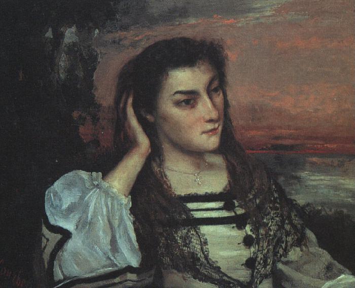 Gustave Courbet Portrait of Gabrielle Borreau